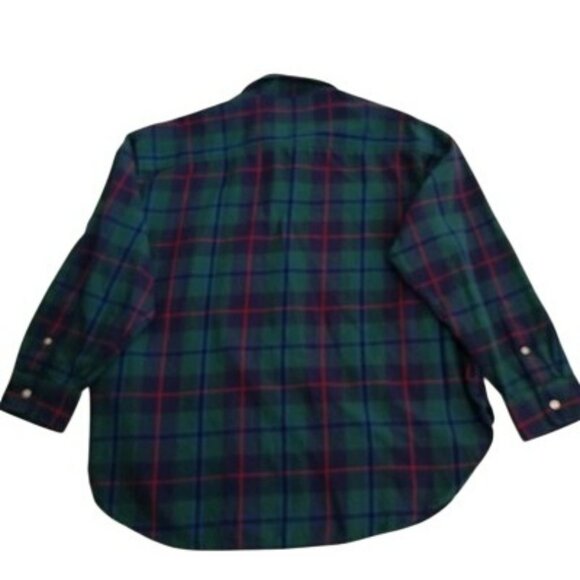 Lauren Ralph Lauren Shirt Crest Button-Up Size 2X TTG Womens Plaid Cotton - Picture 5 of 11